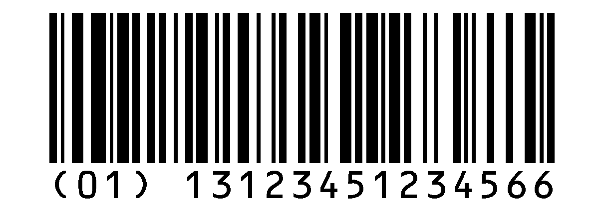 Ean 14 sous forme de code à barres GS1 128 Ean 128