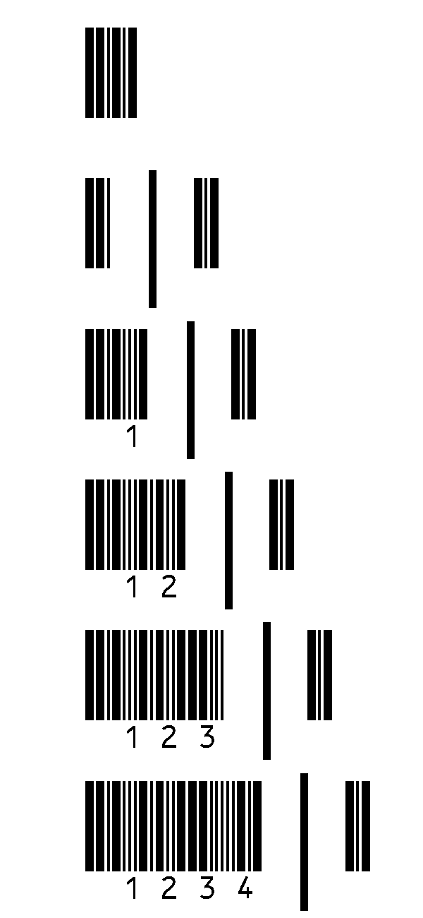 Code 2/5 not-interleaved blank