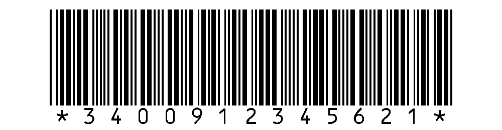 Barcodes Code 39 CIP 13