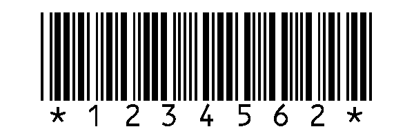 Code-barres Code 39 CIP 7