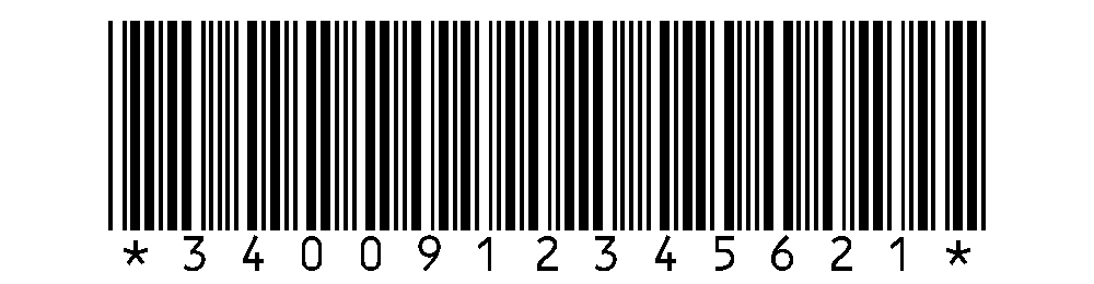 Code-barres Code 39 CIP 13