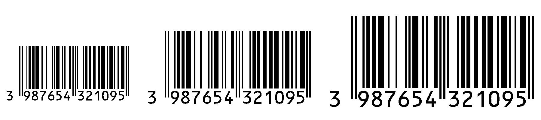 Ean 13 Sizes