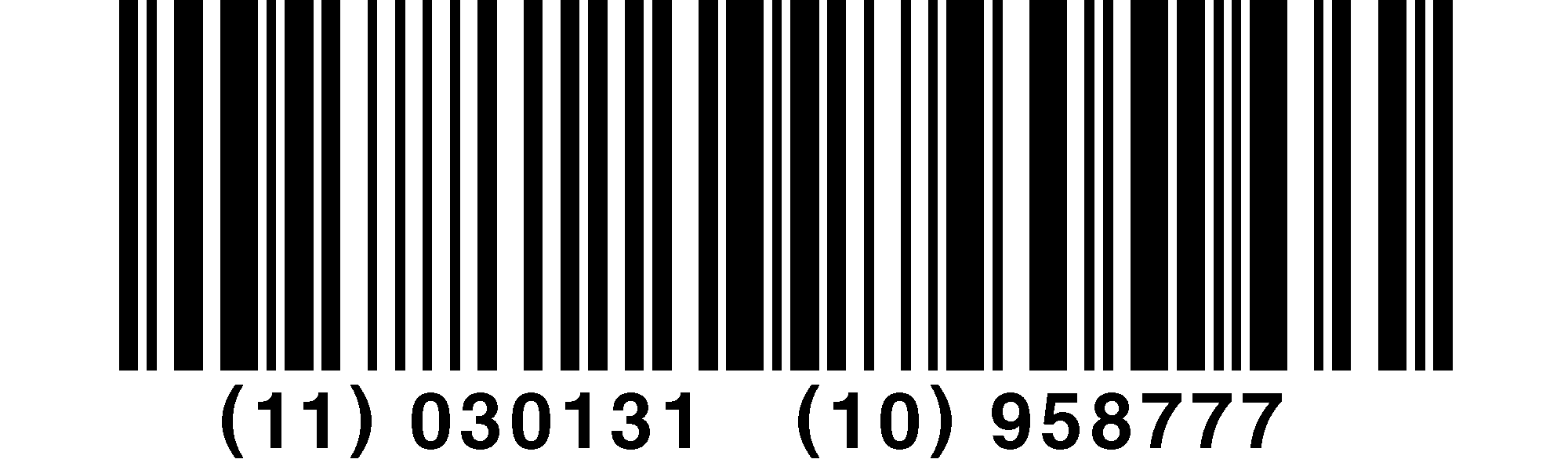 Code-barres GS1 128, ex Ean 128