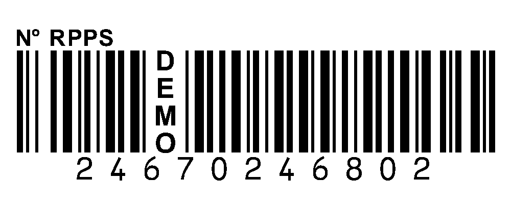 code-barres RPPS de demo incorrect