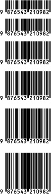 Height of barcodes